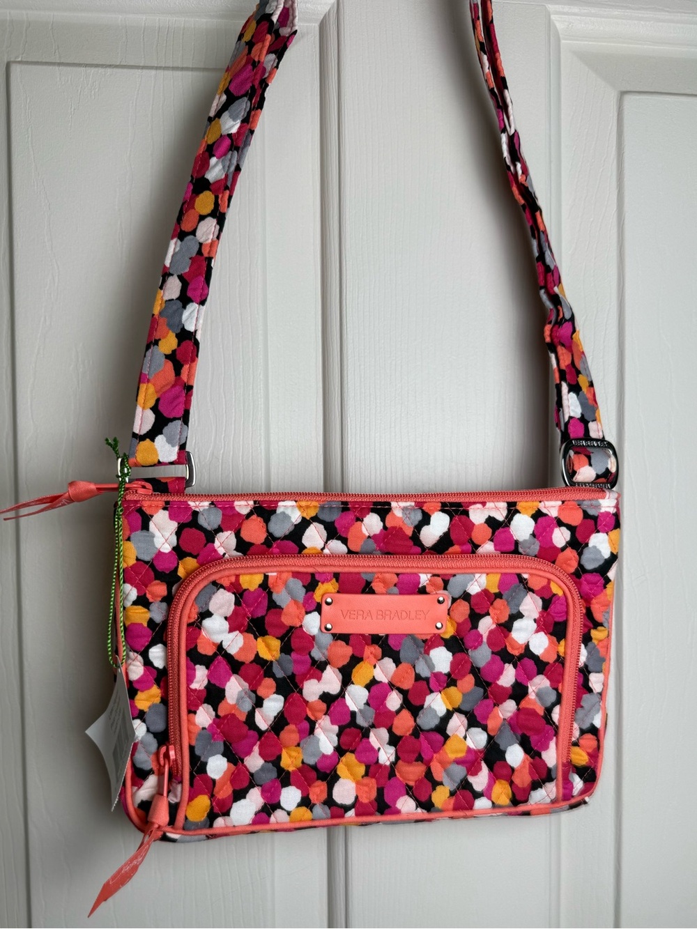 NWT Vera Bradley Pixie Confetti Little Hipster Crossbody Bag Retired Pattern